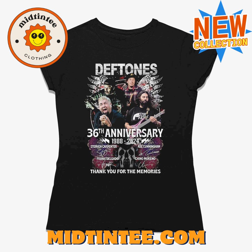 Deftones 36Th Anniversary – Thank You For The Memories T-Shirt 30Uf093753 – Utopia Fashion