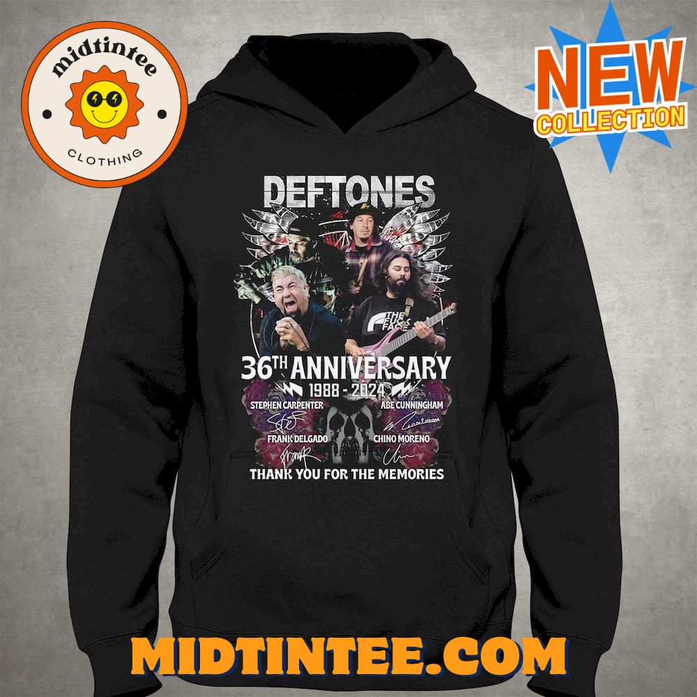 Deftones 36Th Anniversary – Thank You For The Memories T-Shirt 30Uf093753 – Utopia Fashion