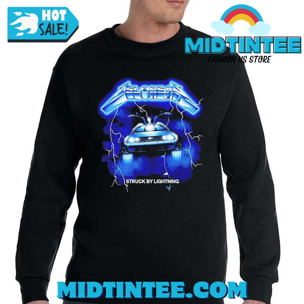 Delorean Struck By Lightning Back To The Future And Metallicas Ride The Lightning Shirt 30Uf093757 – Utopia Fashion