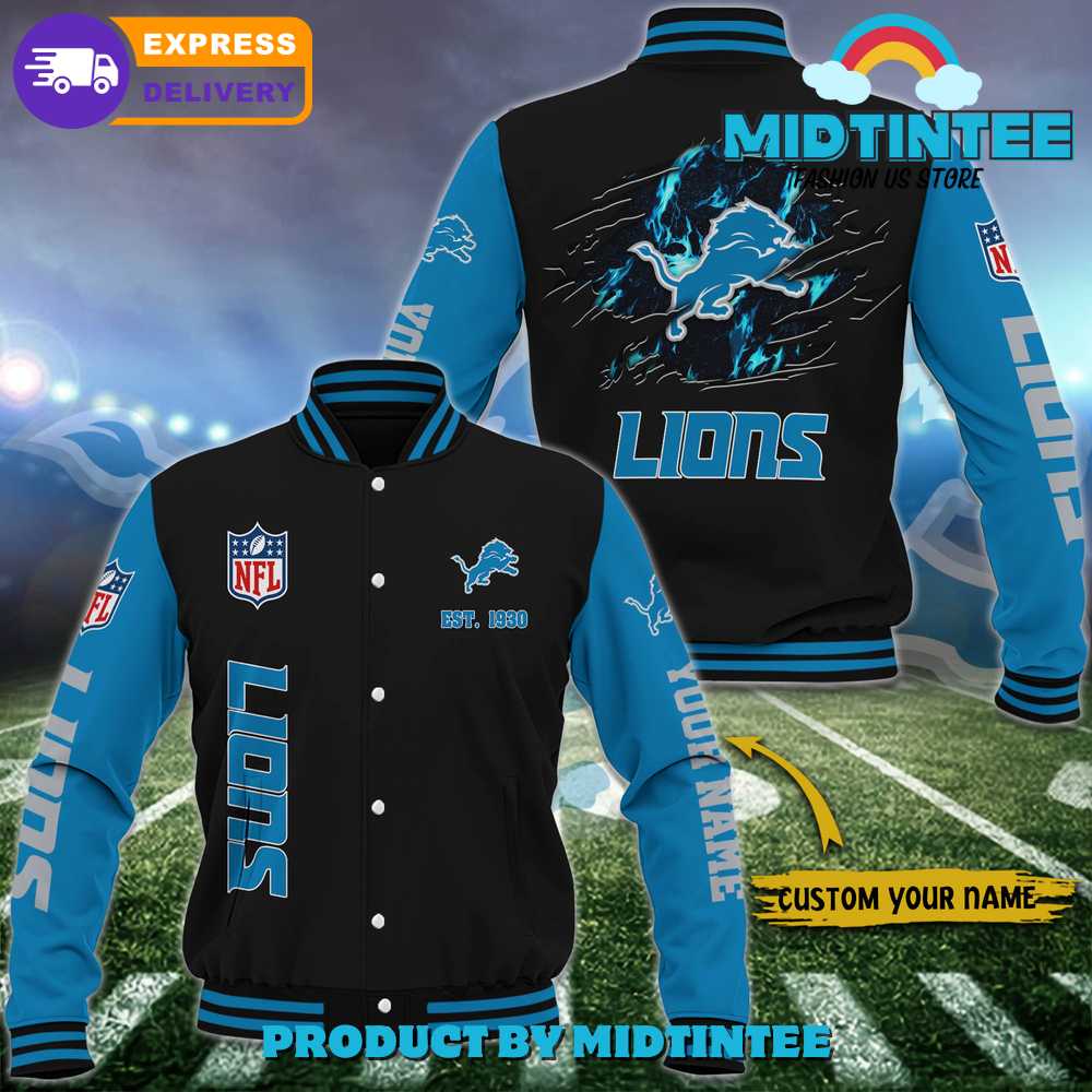 Detroit Lions Nfl Custom Name Baseball Jacket Sport 30Uf092159 – Utopia Fashion