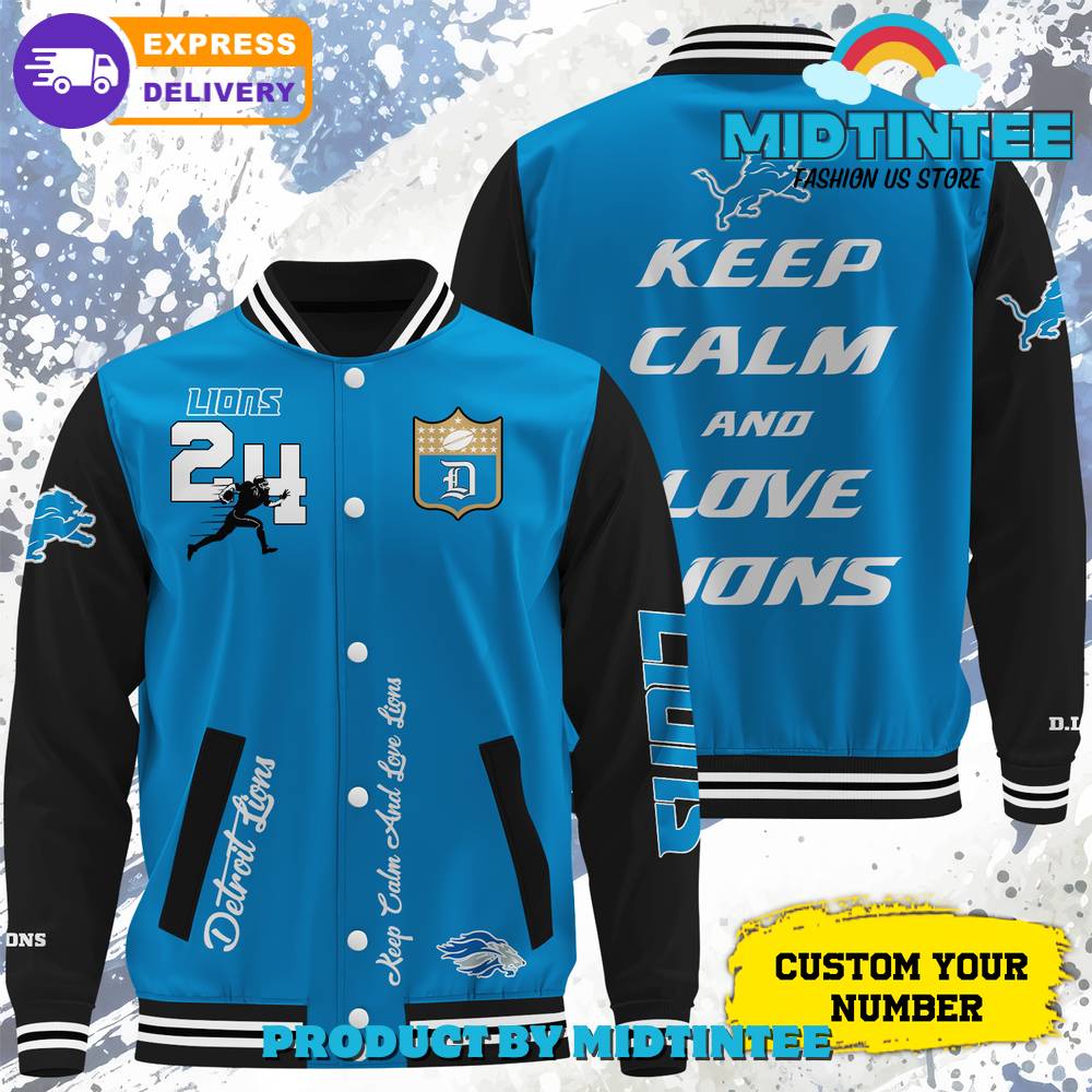 Detroit Lions Nfl Keep Calm And Love Lions Baseball Jacket 30Uf092160 – Utopia Fashion