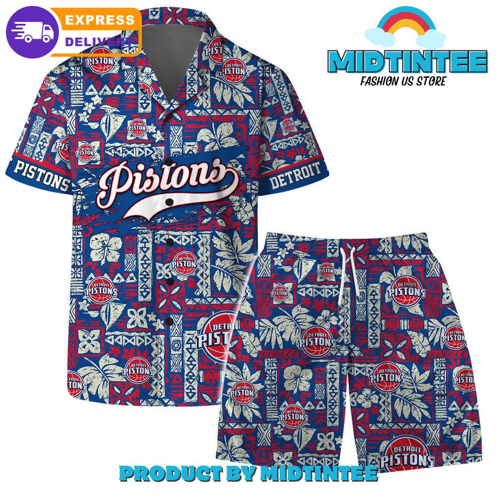 Detroit Pistons Team Pattern Classic Combo Hawaiian Set 30Uf092789 – Utopia Fashion