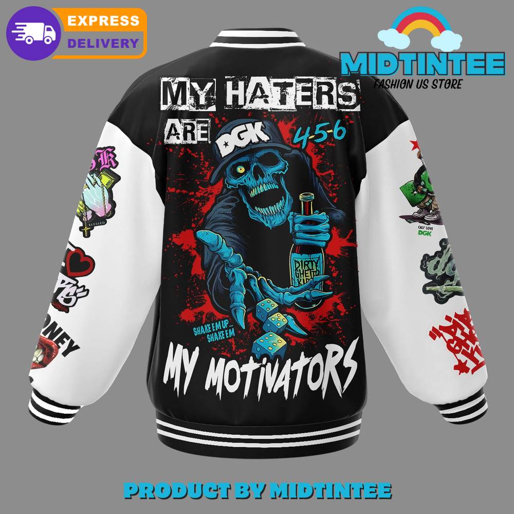 Dirty Chetto Kids My Haters Are My Motivators Baseball Jacket 30Uf092163 – Utopia Fashion