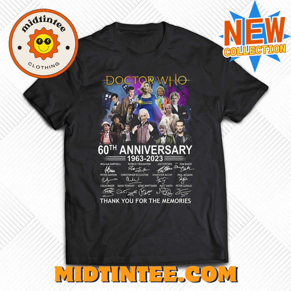 Doctor Who 60Th Anniversary – Signature Thank You For The Memories T-Shirt 30Uf093780 – Utopia Fashion