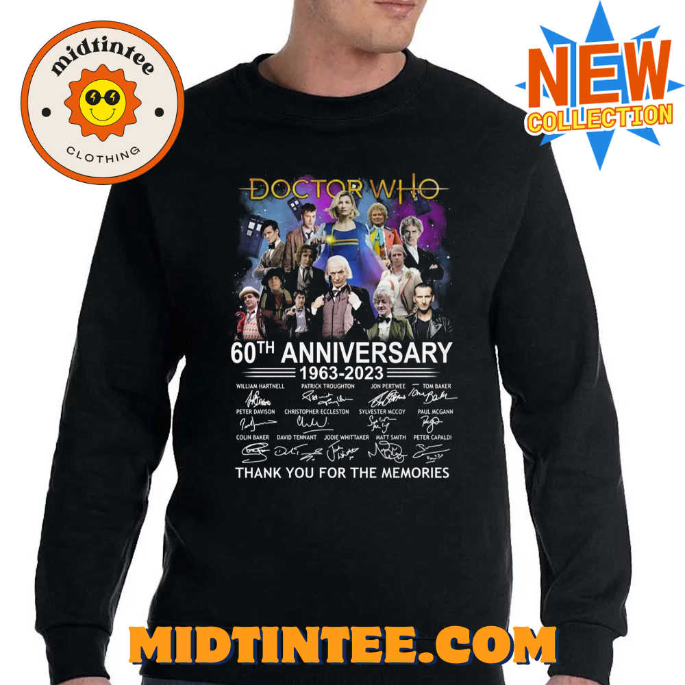 Doctor Who 60Th Anniversary – Signature Thank You For The Memories T-Shirt 30Uf093780 – Utopia Fashion