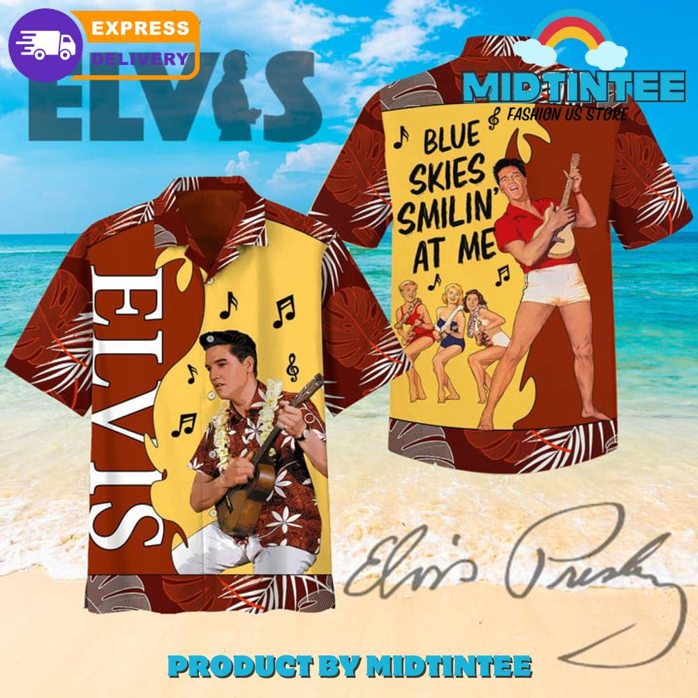 Elvis Presley Blue Skies Smilin At Me Hawaiian Shirt 30Uf092803 – Utopia Fashion