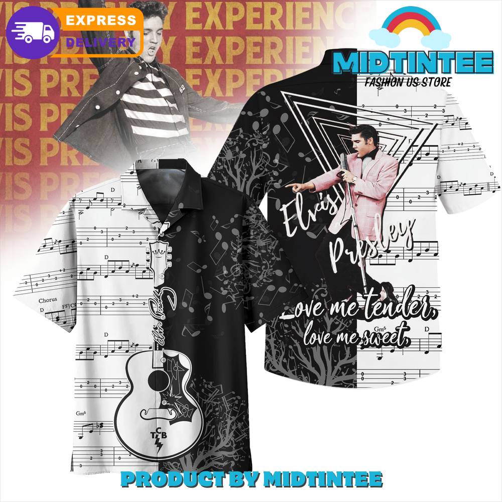 Elvis Presley Love Me Tender Love Me Sweet Hawaiian Shirt 30Uf092805 – Utopia Fashion