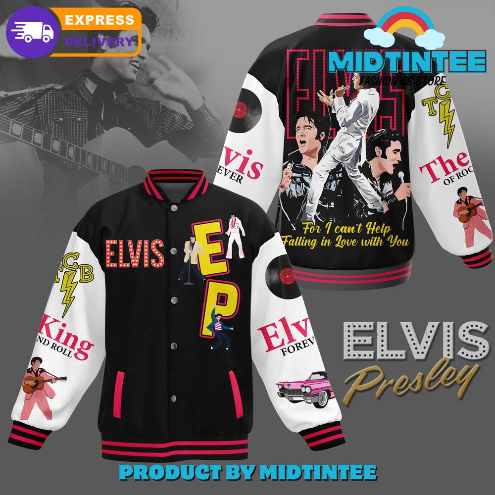 Elvis Presley The King Of Rock And Roll Baseball Jacket 30Uf092171 – Utopia Fashion