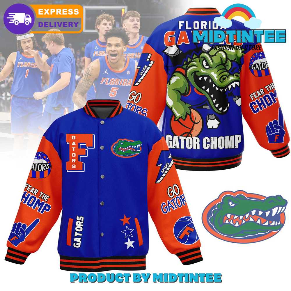 Florida Gators Gator Chomp Baseball Jacket 30Uf092180 – Utopia Fashion