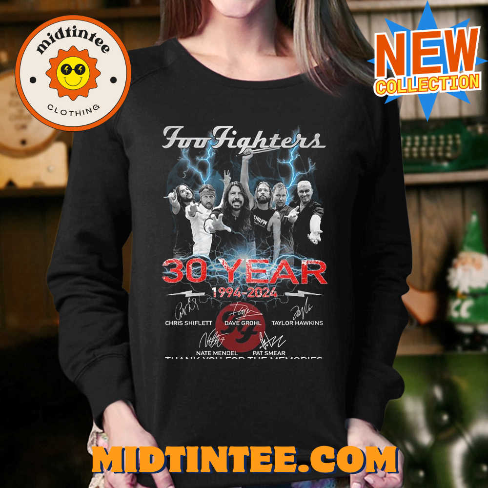 Foo Fighters Years 1994-2024 Thank You For The Memoriea Unisex T-Shirt 30Uf093849 – Utopia Fashion