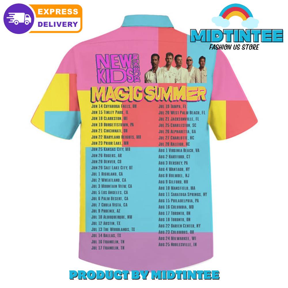 New Kids On The Block Magic Summer Tour Hawaiian Shirt 30Uf093070 – Utopia Fashion