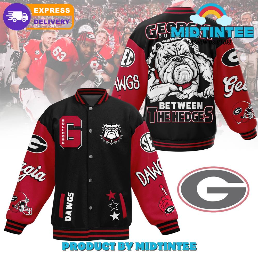 Georgia Bulldogs Between The Hedges Baseball Jacket 30Uf092187 – Utopia Fashion