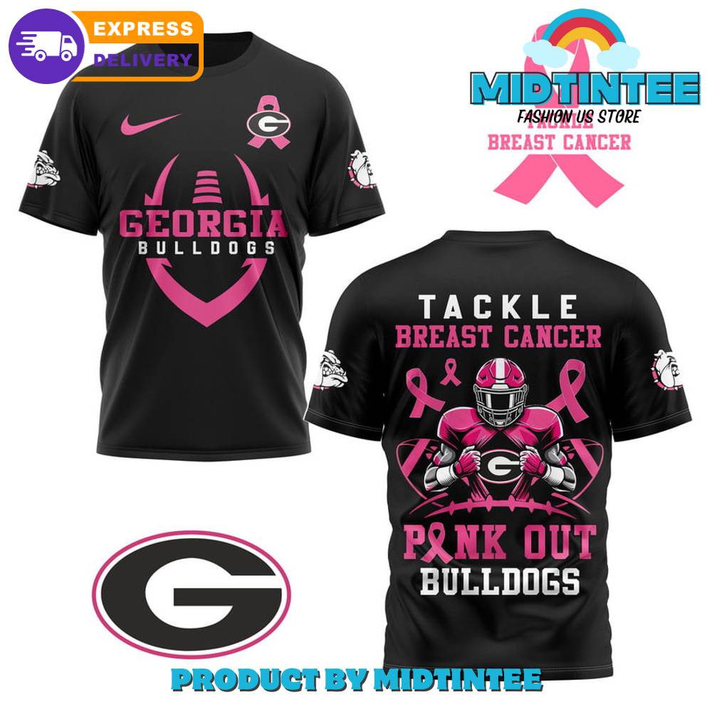 Georgia Bulldogs Tackle Breast Cancer Pink Out Black Shirt 30Uf094790 – Utopia Fashion