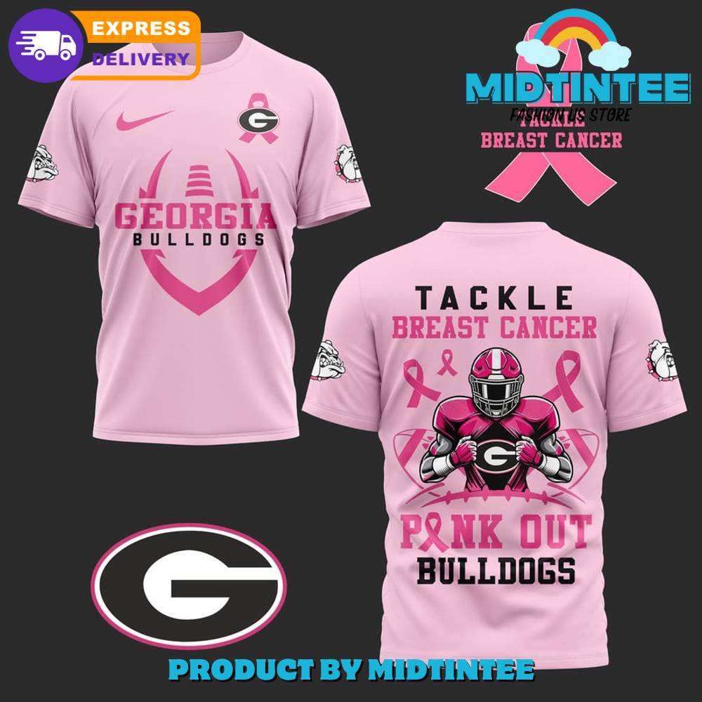 Georgia Bulldogs Tackle Breast Cancer Pink Out Pink Shirt 30Uf094791 – Utopia Fashion