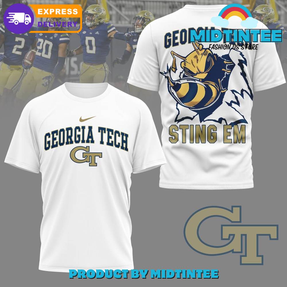 Georgia Tech Yellow Jackets Football White Shirt 30Uf094795 – Utopia Fashion