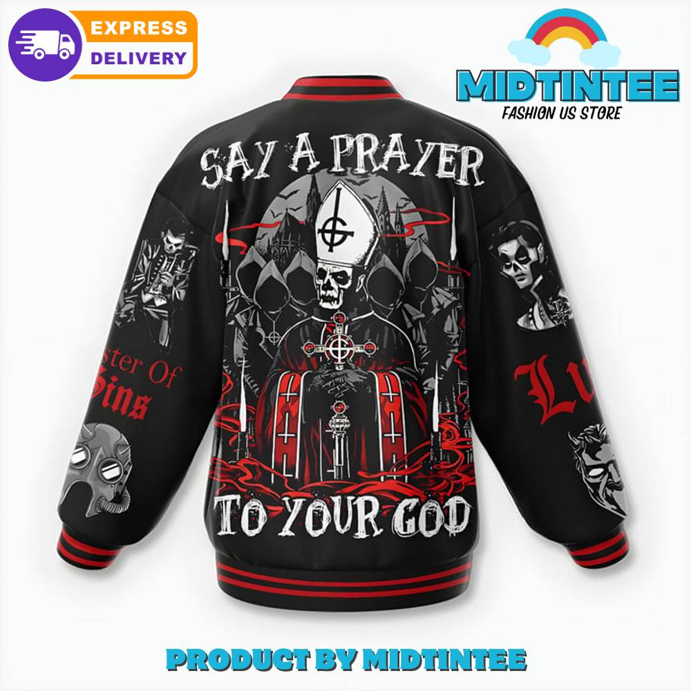 Ghost Say A Prayer To Your God Baseball Jacket 30Uf092188 – Utopia Fashion