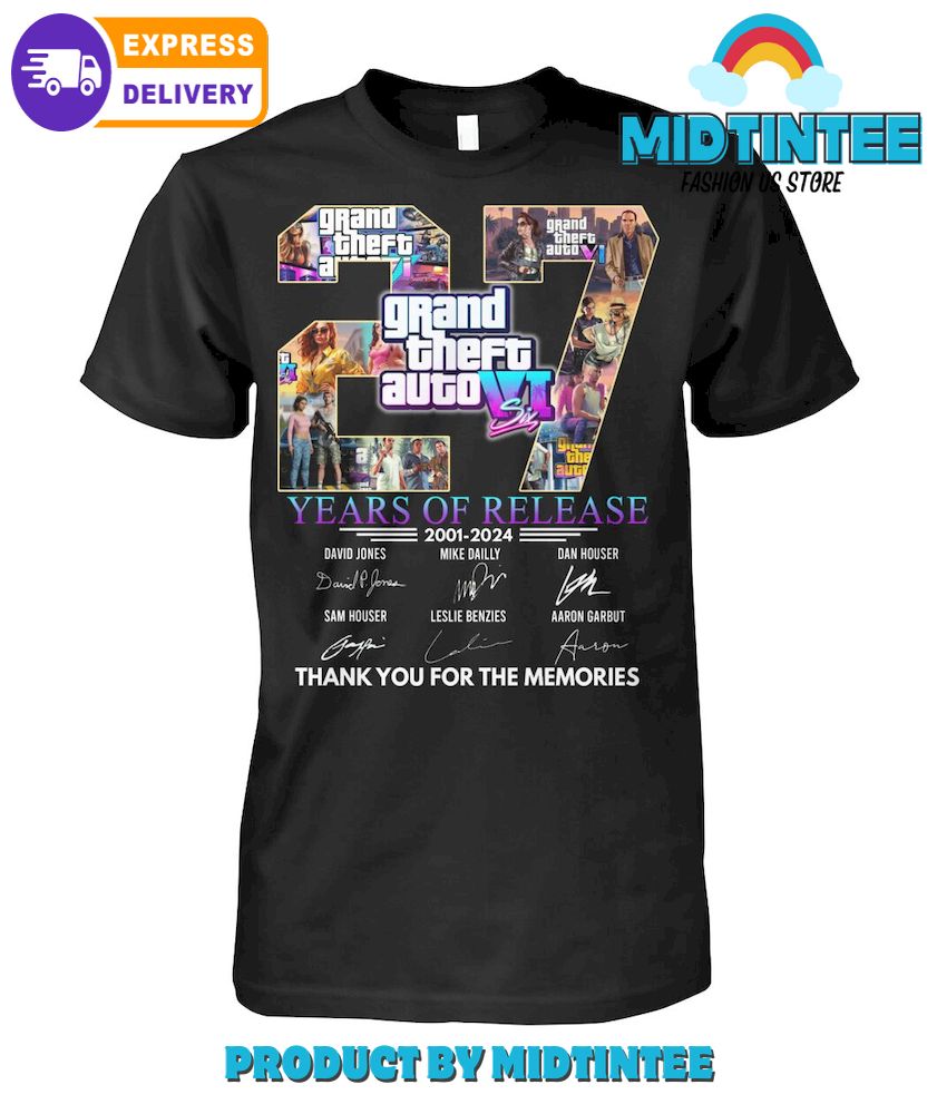 Grand Theft Auto Vi Years Of Release T-Shirt 30Uf093908 – Utopia Fashion