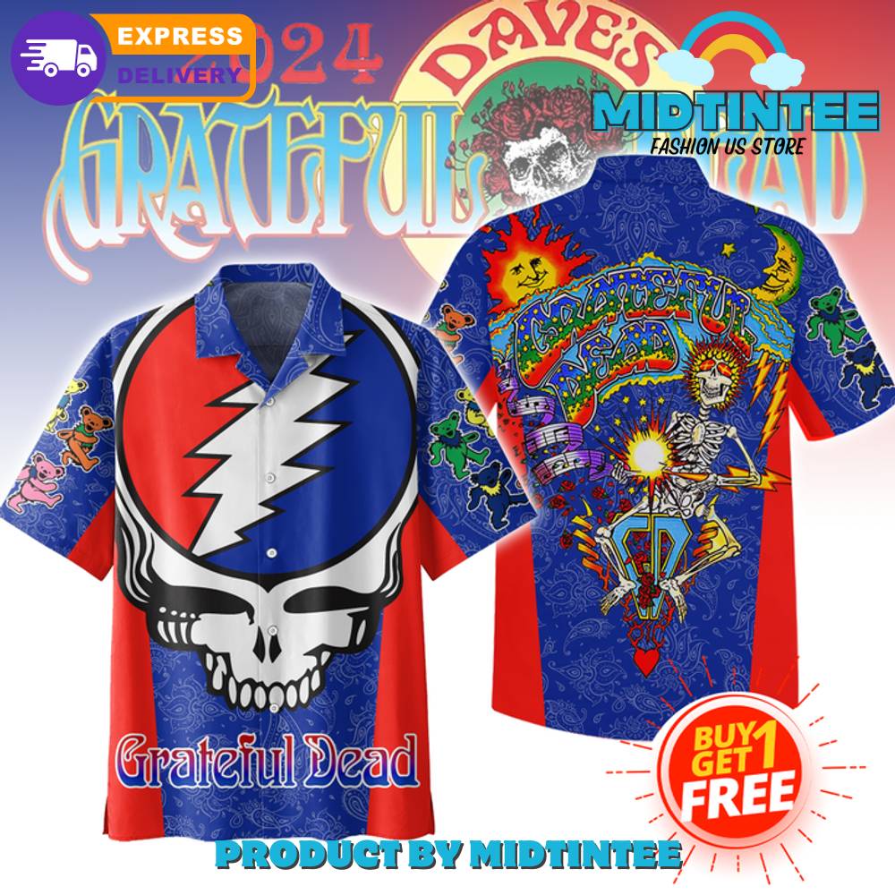 Grateful Dead Colorful Hawaiian Shirt 30Uf092848 – Utopia Fashion