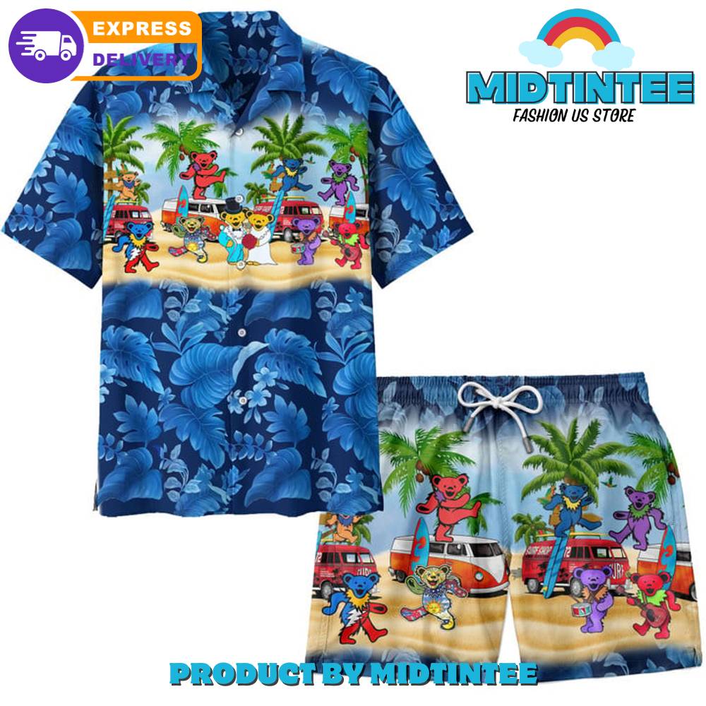 Grateful Dead Dancing Bears Summer Hawaiian Shirt 30Uf092852 – Utopia Fashion