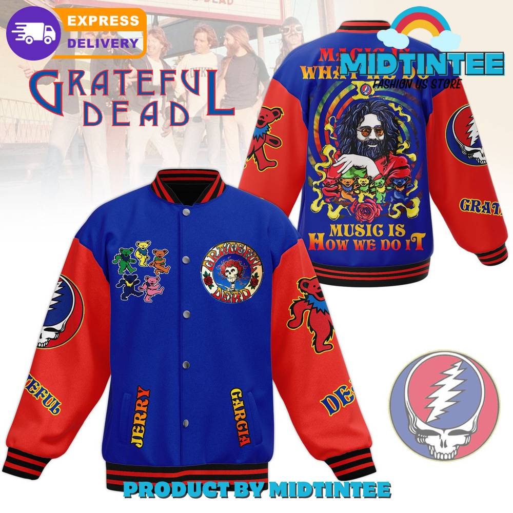 Grateful Dead Magic Is What We Do Baseball Jacket 30Uf092195 – Utopia Fashion