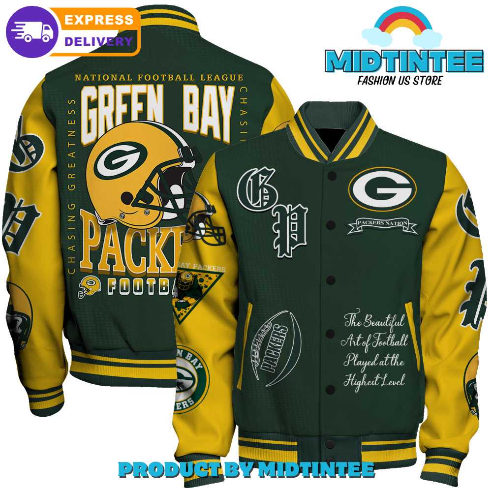 Green Bay Packers Nfl National Football Conference Varsity Jacket 30Uf092199 – Utopia Fashion