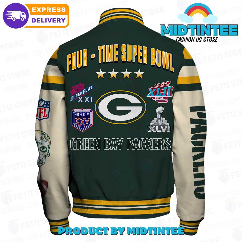 Green Bay Packers National Football League Champions Varsity Jacket 30Uf092198 – Utopia Fashion