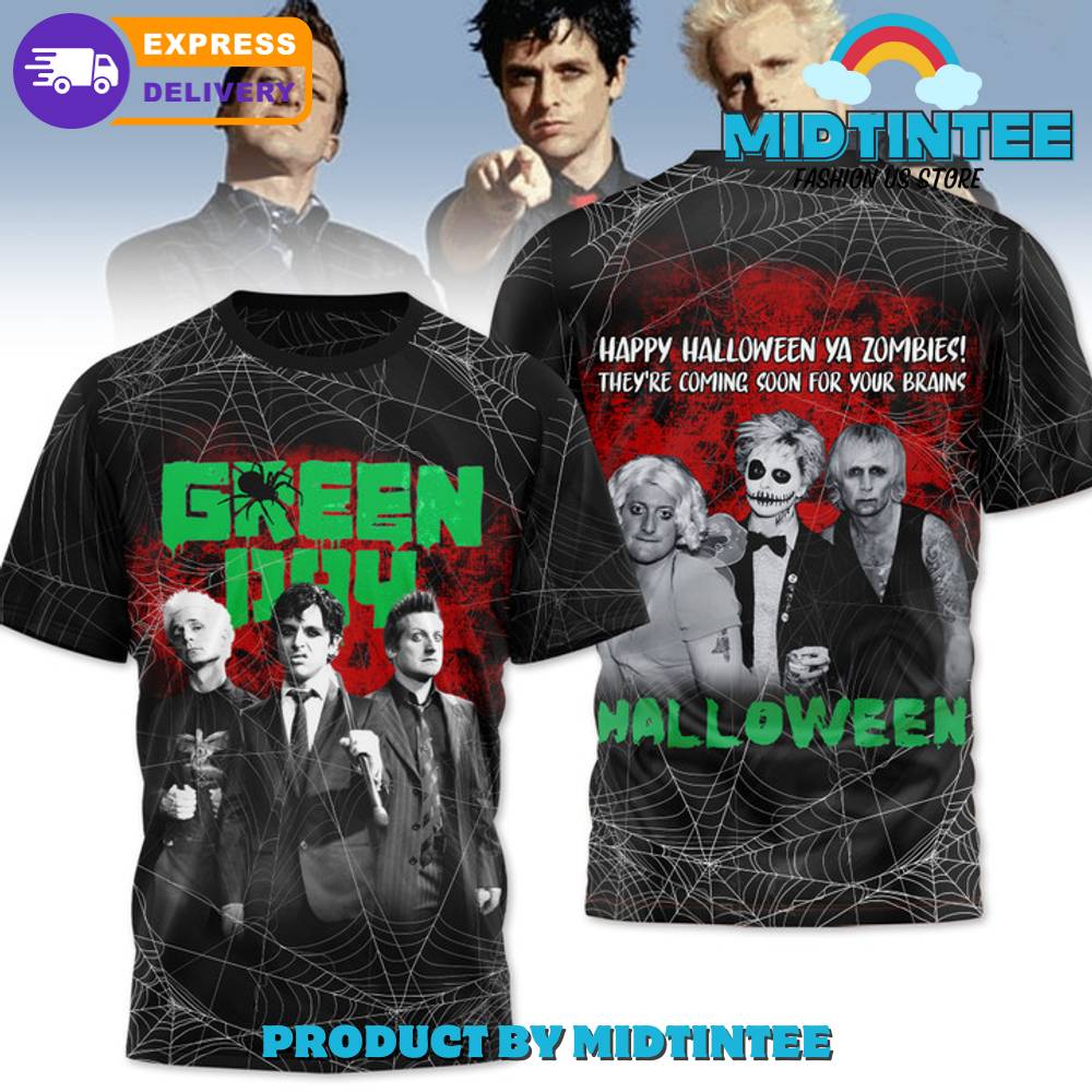 Green Day Happy Halloween Zombies T-Shirt 30Uf094821 – Utopia Fashion