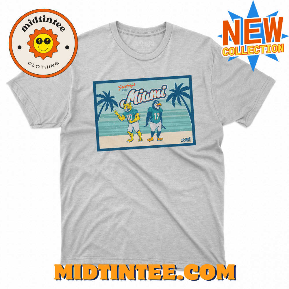 Greetings From Miami Cheetah Penguin Postcard T-Shirt For Miami Football Fans 30Uf093918 – Utopia Fashion