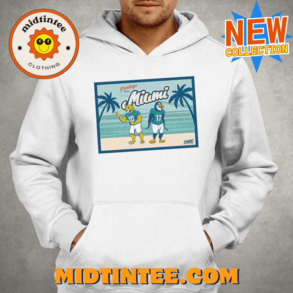 Greetings From Miami Cheetah Penguin Postcard T-Shirt For Miami Football Fans 30Uf093918 – Utopia Fashion