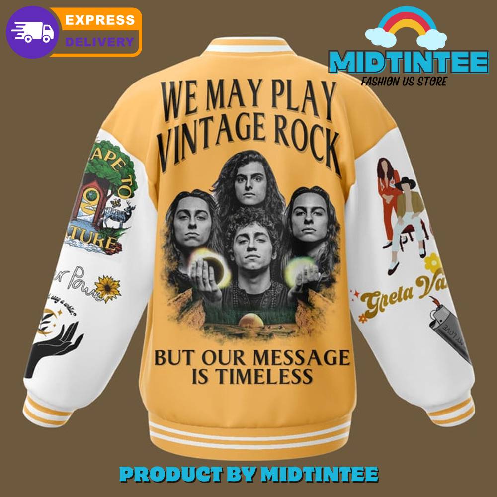 Greta Van Fleet We May Play Vintage Rock Baseball Jacket 30Uf092201 – Utopia Fashion