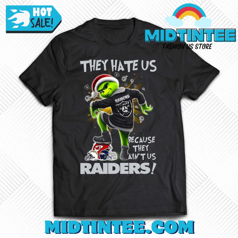 Grinch They Hate Us Because They Aint Us Las Vegas Raiders T-Shirt 30Uf093927 – Utopia Fashion