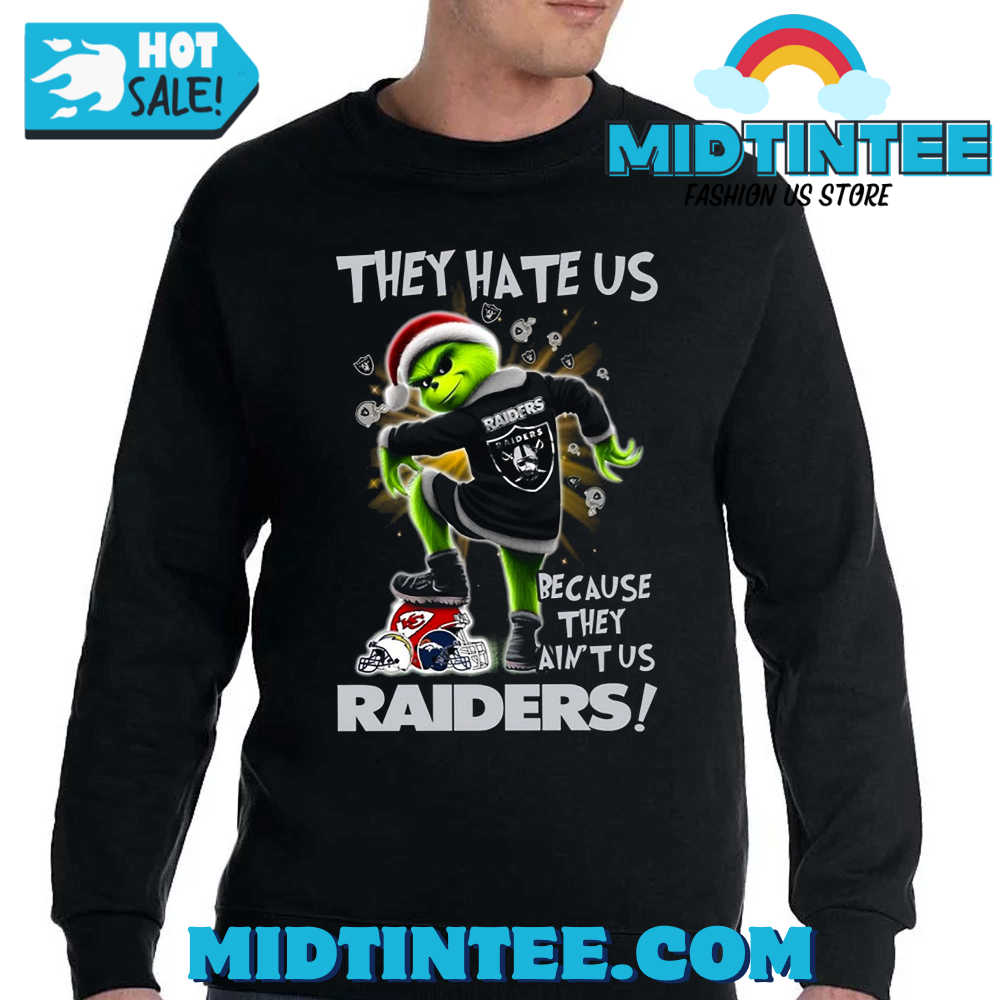 Grinch They Hate Us Because They Aint Us Las Vegas Raiders T-Shirt 30Uf093927 – Utopia Fashion