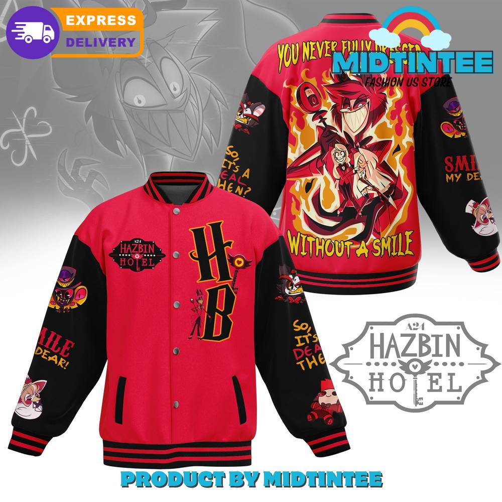 Hazbin Hotel Tv Series Baseball Jacket 30Uf092208 – Utopia Fashion