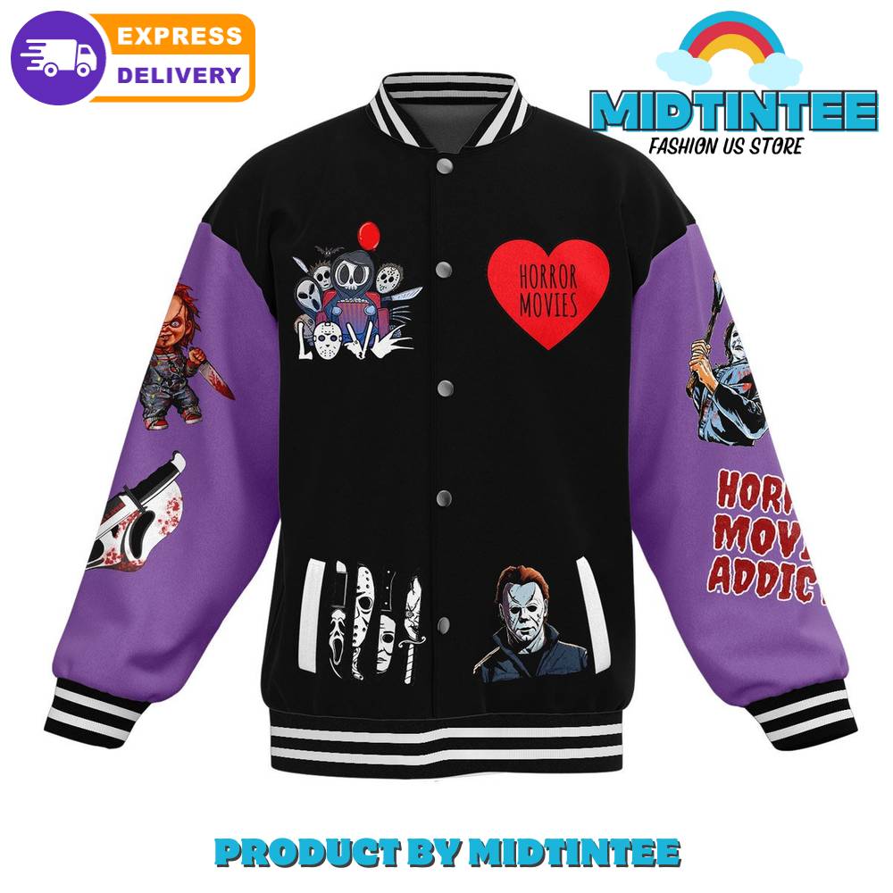 Horror Movies Happy Valentine Baseball Jacket 30Uf092211 – Utopia Fashion