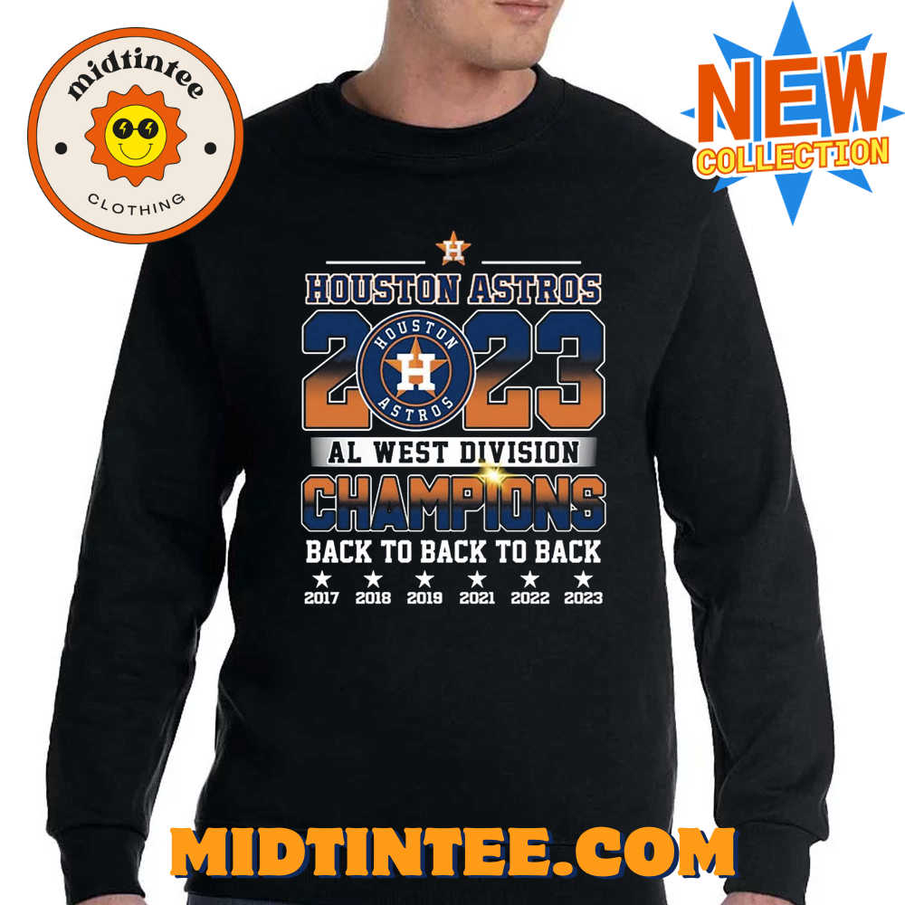 Houston Astros Al West Division Champions Back To Back To Back T-Shirt 30Uf093962 – Utopia Fashion