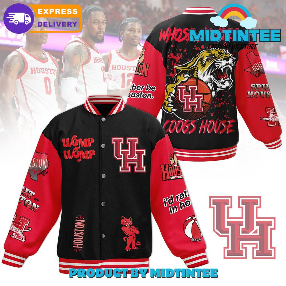 Houston Cougars Whose House Coogs House Baseball Jacket 30Uf092213 – Utopia Fashion