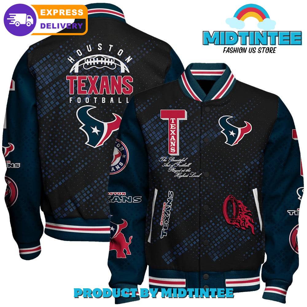 Houston Texans Nfl Pattern Baseball Jacket 30Uf092216 – Utopia Fashion