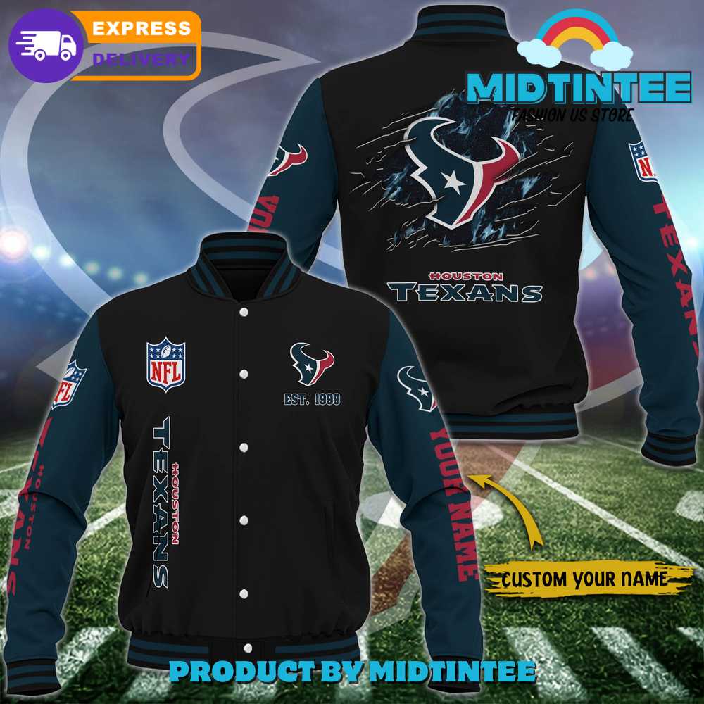 Houston Texans Nfl Custom Name Baseball Jacket 30Uf092218 – Utopia Fashion