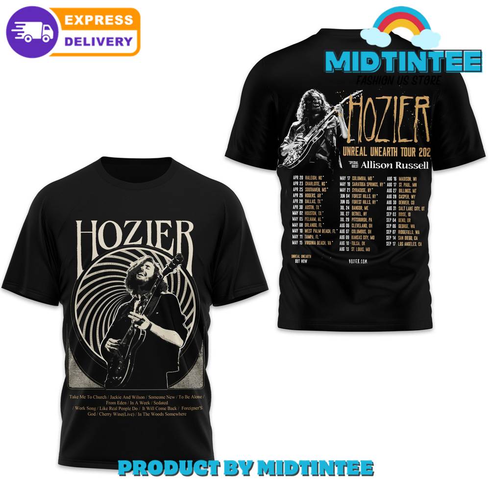 Hozier Unreal Unearth Tour Shirt 30Uf094850 – Utopia Fashion