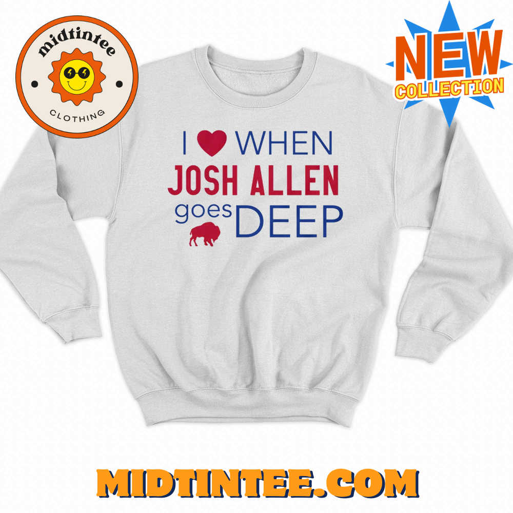 I Heart Josh Allen Goes Deep Buffalo Bills Shirt 30Uf094002 – Utopia Fashion