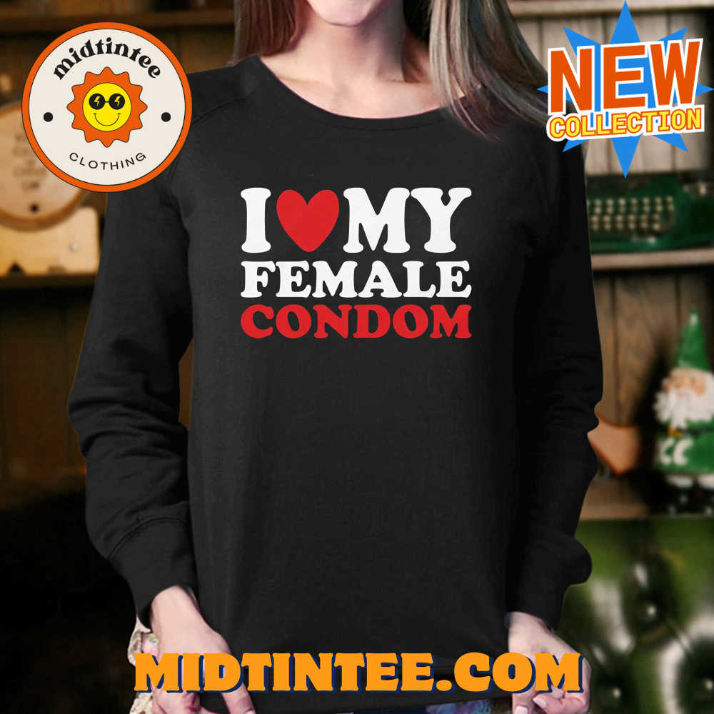 I Heart My Female Condom T-Shirt 30Uf094009 – Utopia Fashion