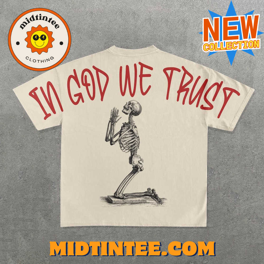 In God We Trust Print Short Sleeve T-Shirt 30Uf094067 – Utopia Fashion