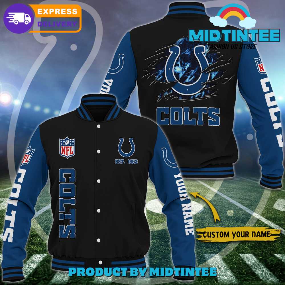 Indianapolis Colts Nfl Custom Name Baseball Jacket 30Uf092224 – Utopia Fashion