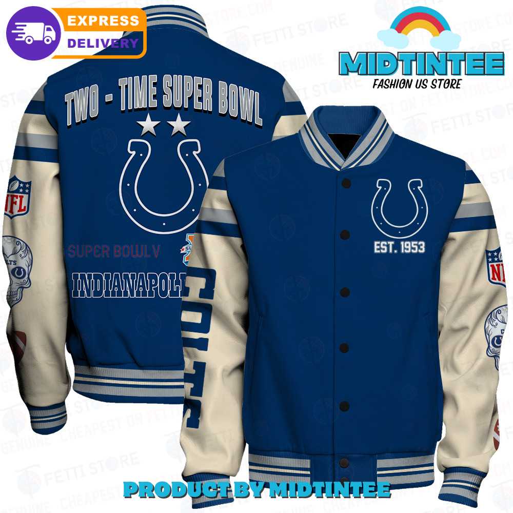 Indianapolis Colts National Football League Champions Varsity Jacket 30Uf092223 – Utopia Fashion