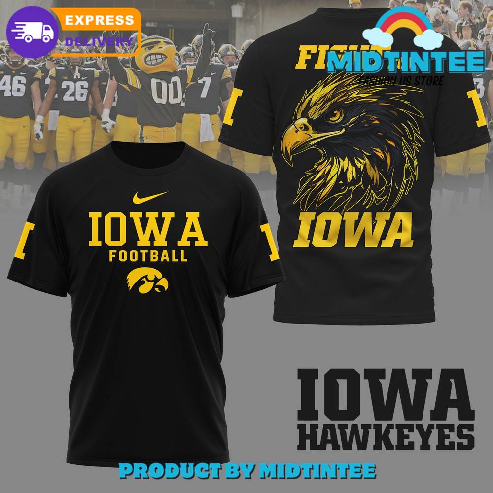 Iowa Hawkeyes Football Ncaa Black Shirt 30Uf094877 – Utopia Fashion