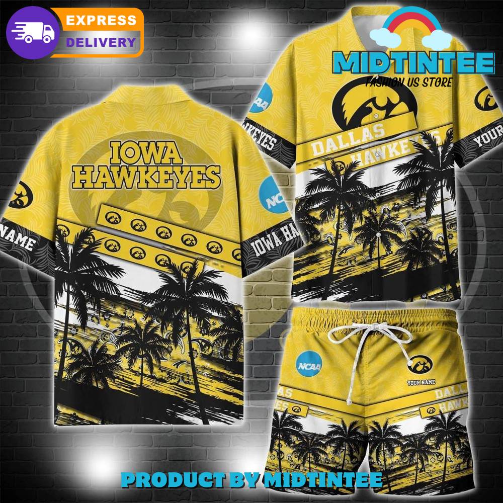 Iowa Hawkeyes Ncaa Pattern Personalized Hawaiian Set 30Uf092902 – Utopia Fashion