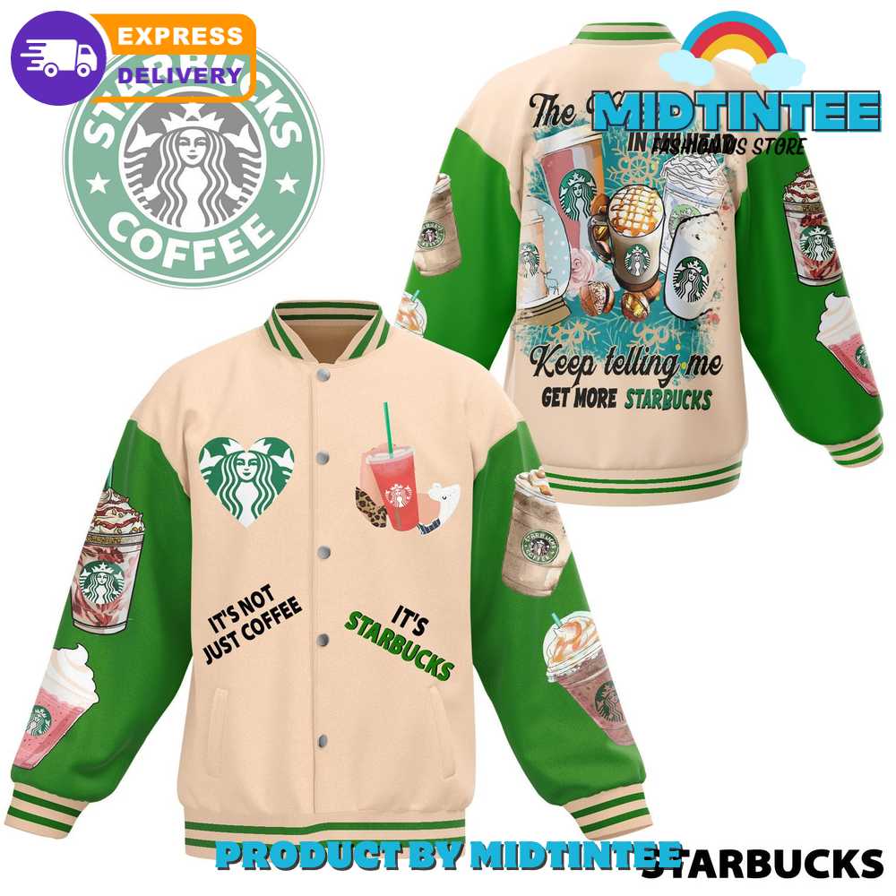 Its Not Just Coffee Its Starbuck Baseball Jacket 30Uf092230 – Utopia Fashion