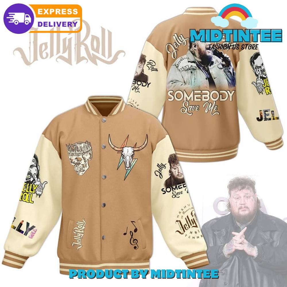 Jelly Roll Somebody Save Me Baseball Jacket 30Uf092235 – Utopia Fashion