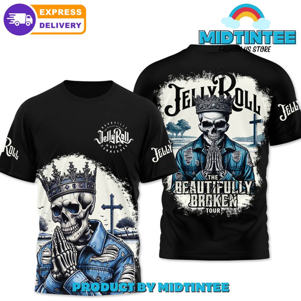 Jelly Roll The Beautifully Broken Tour Black Shirt 30Uf094902 – Utopia Fashion