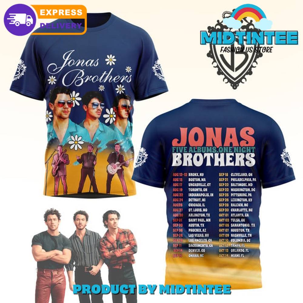 Jonas Brothers Five Albums One Night Shirt 30Uf094915 – Utopia Fashion